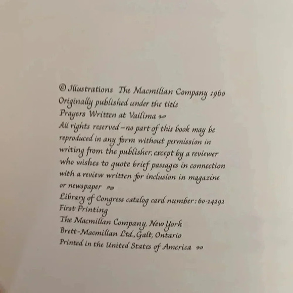 First edition Robert Louis Stevenson book “Prayers” - Picture 7 of 10